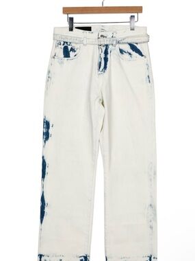 Proenza Schouler Cropped Ellsworth Jean in Bleach Out Size 28
